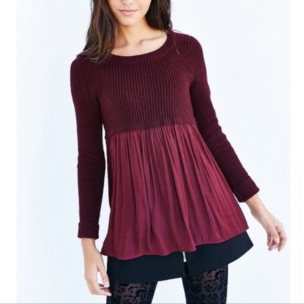 Urban Outfitters Half Sweater Babydoll Top
